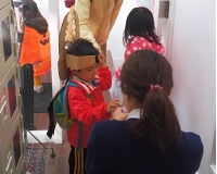 近所のお子様を迎えてハッピーハロウィン